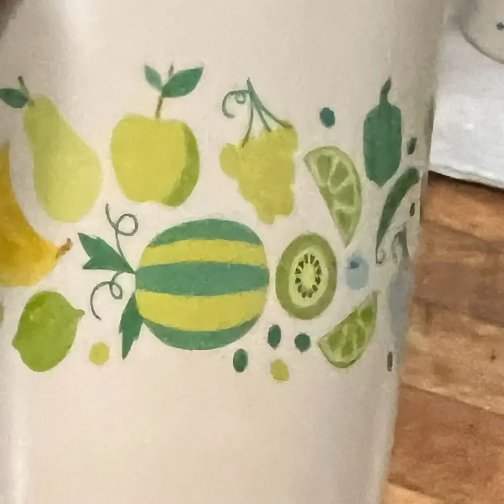 Pillowfort Kids Melamine Cups Set of 4 BPA Free Space and Fruit Pattern